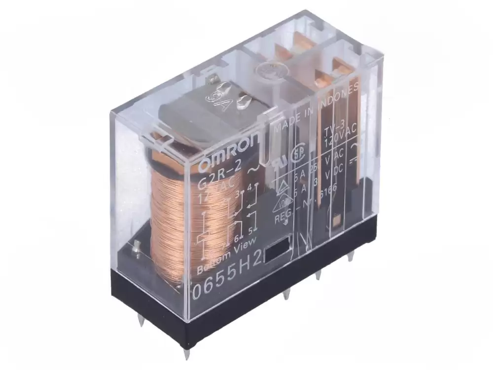 Omron-G2R-2 12VAC Relay electromagnetic DPDT Ucoil 12VAC 