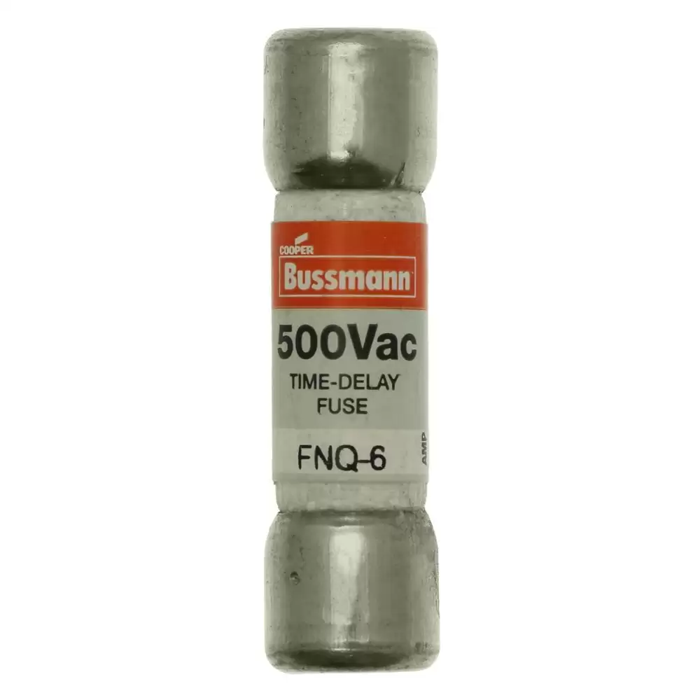 BUSSMANN - FNQ-6, FNQ Fuse, Time Delay, MIDGET FUSE 6A 500V AC 