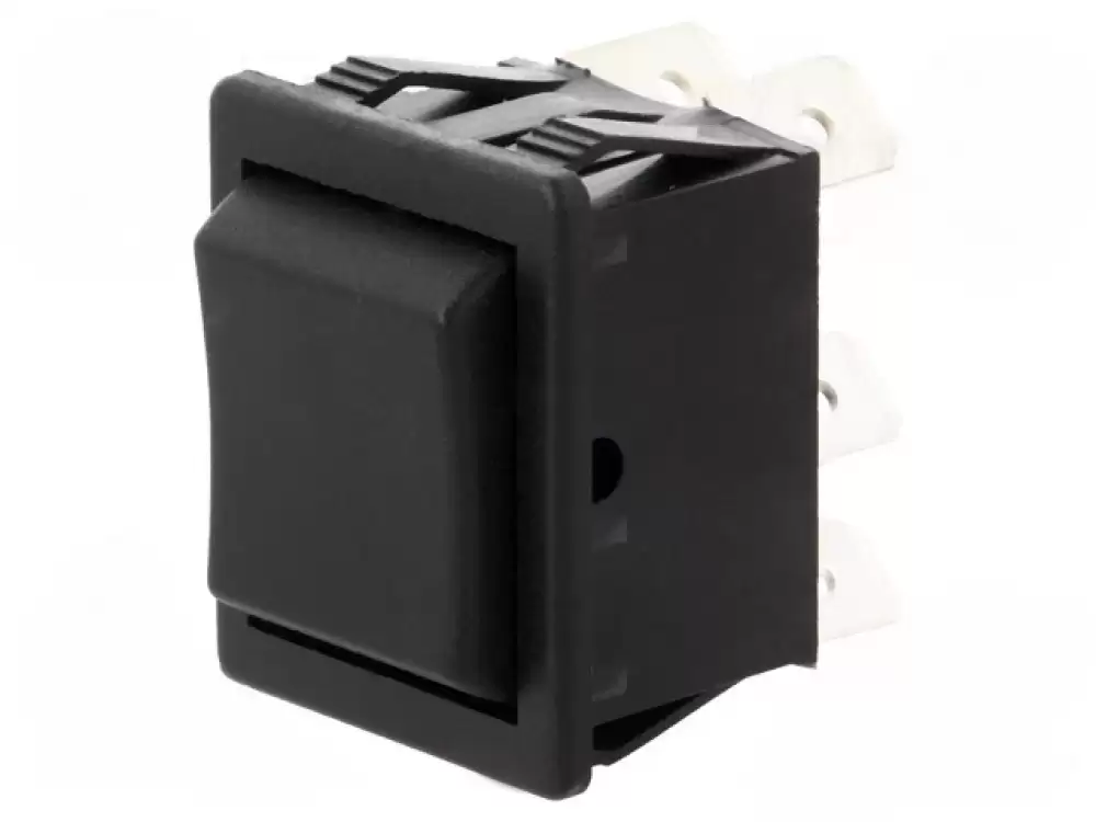 BULGIN-C1572ATMBB |Rocker Switch 16Amp 250VAC DP3T ON-OFF-ON 