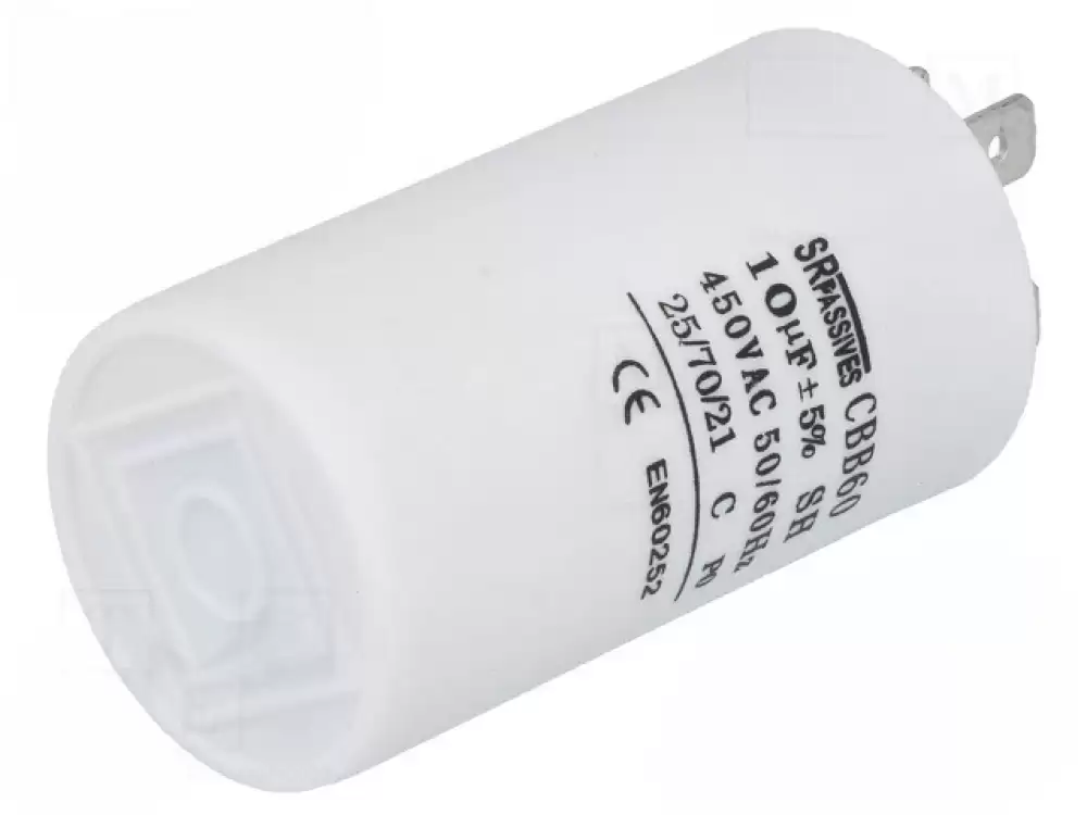 Capacitor 10uF SR PASSIVES 450V 35x60mm 3000h CBB60A-10450