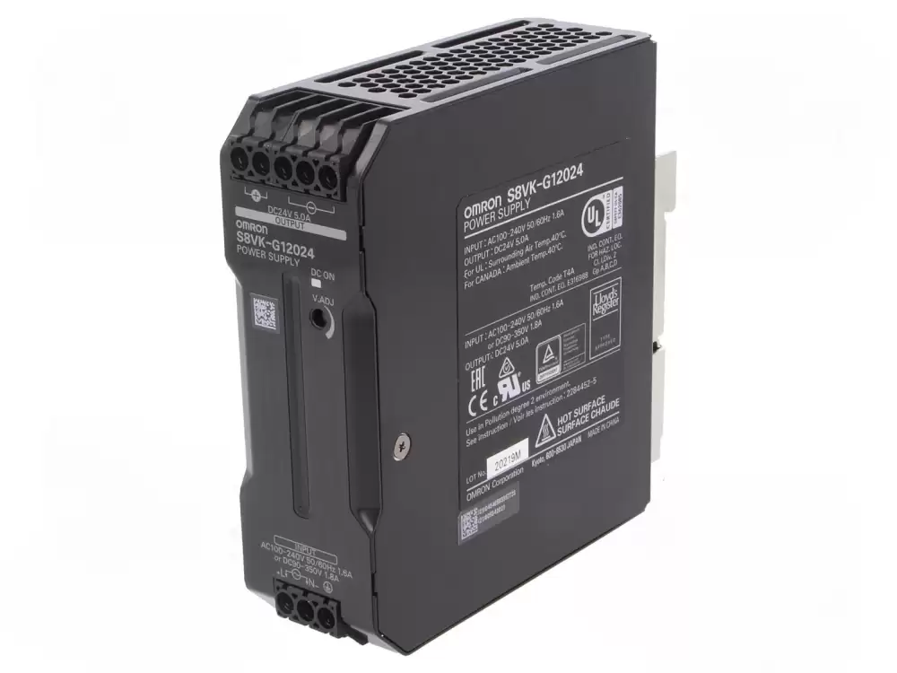 OMRON-S8VK-G12024 Power Supply switched-mode for DIN rail 120W 24VDC 5A  