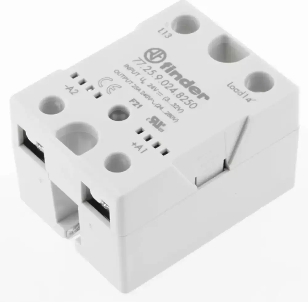 FINDER 77.25.9.024.8250 Solid State Relay IP 3-32VDC 25AMP 21.6-280VAC