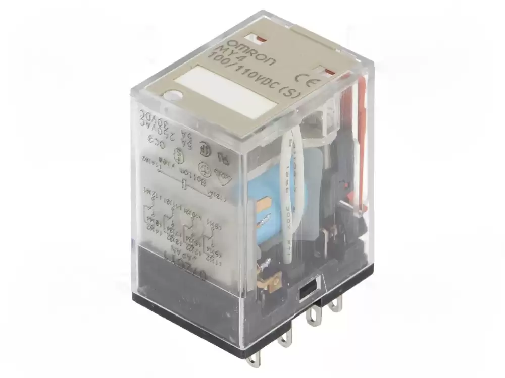 Omron Relay-MY4 100/110VDC S |electromagnetic 4PDT Ucoil 110VDC  