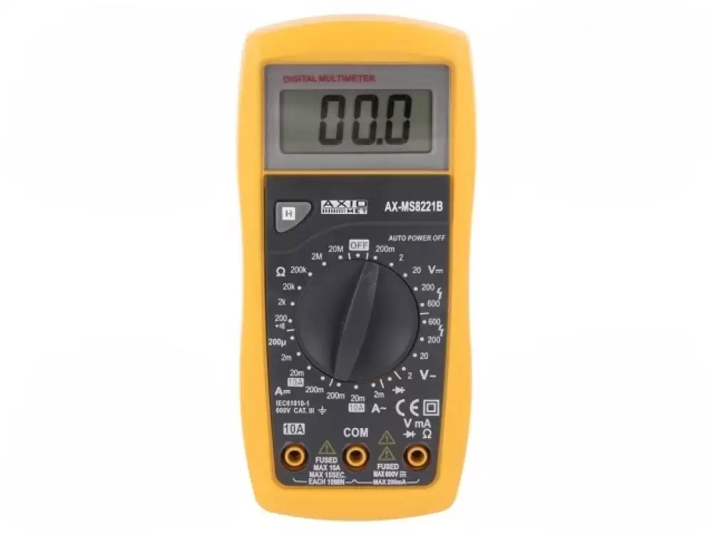 AXIOMET-AX-MS8221B Digital multimeter LCD 3,5 digit 1999 