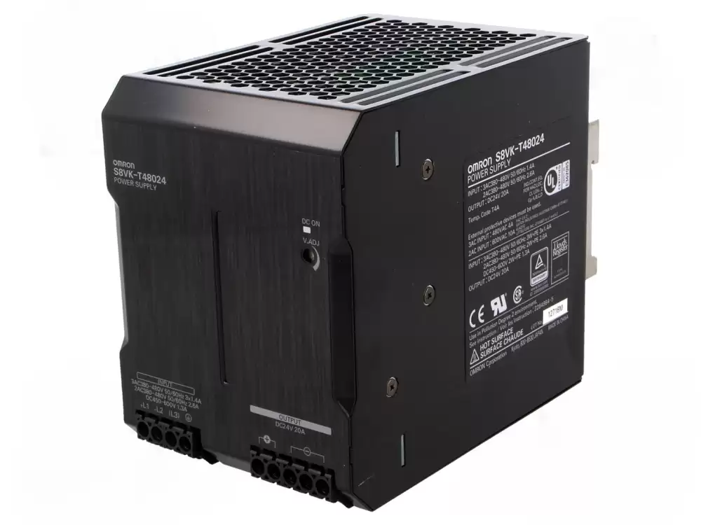 OMRON-S8VK-T48024 Power Supply switched-mode for DIN rail 480W 24VDC 20A 