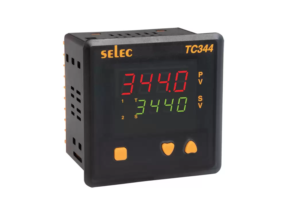 Selec TC344AX, Dual Display, Dual Set Point, RelaySSR+ Relay Output, 96X96 mm