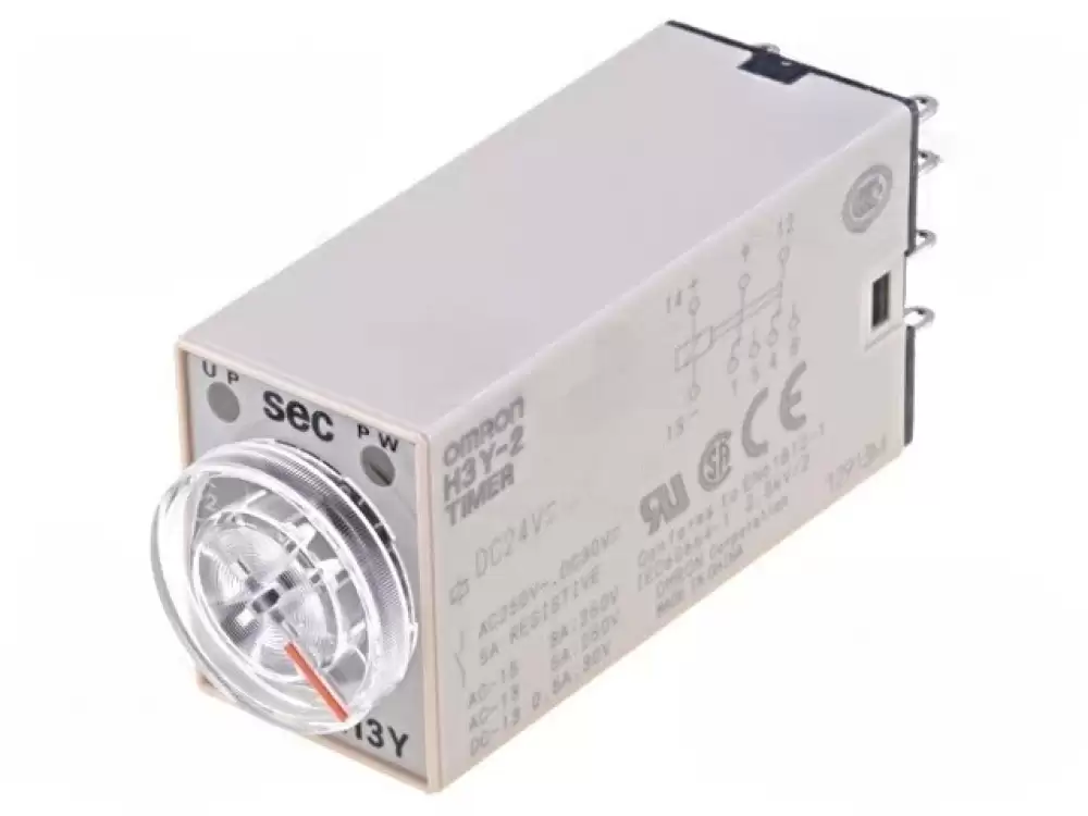 OMRON-H3Y-2 DC24 30S Timer  DPDT 250VAC5A 24VDC 