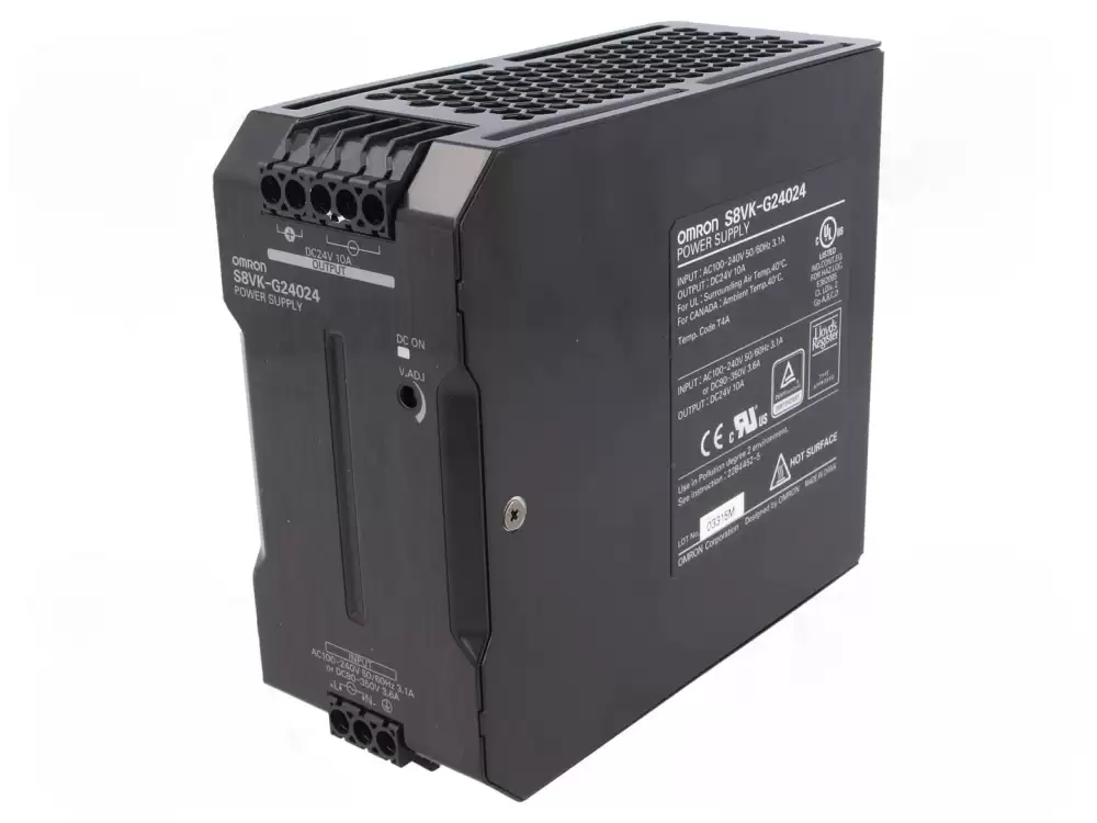 OMRON- S8VK-G24024 Power Supply  switched-mode for DIN rail 240W 24VDC 10A 