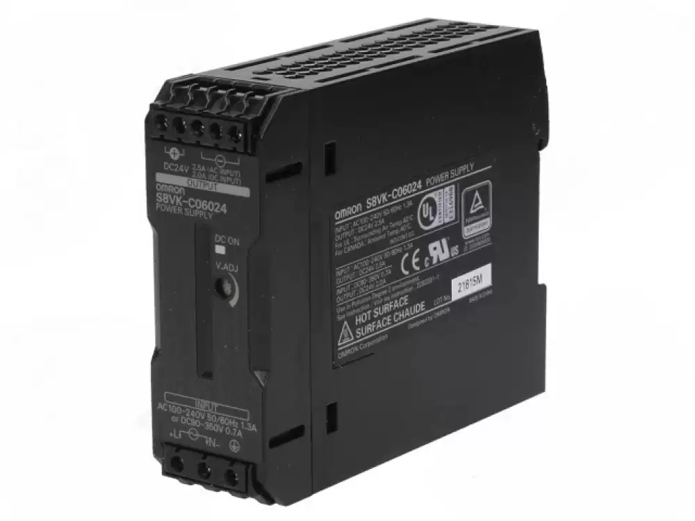 OMRON S8VK-C06024 DINRAIL SMPS 2.5AMP-24VDC