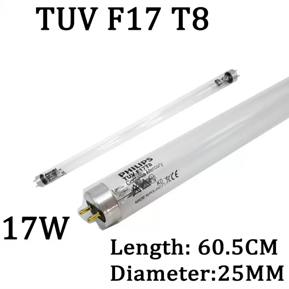 UV LAMP TUVF17T8 17W LENGHT 60.5CM DIAMETER 25MM 