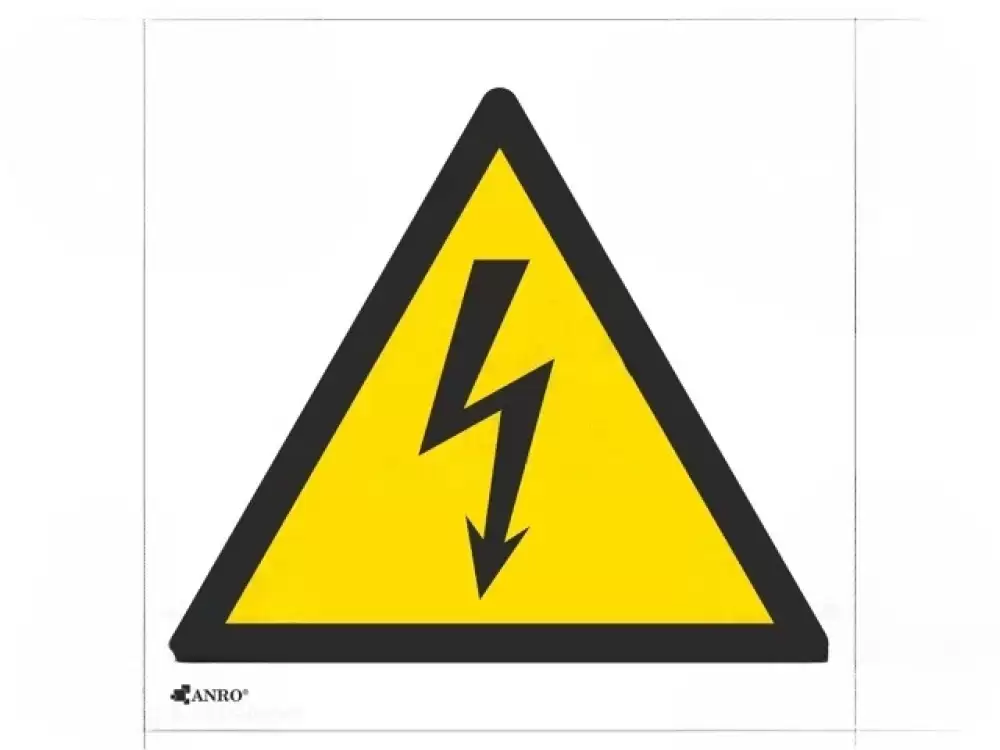 Safety sign- IW012CP Warning PVC  W200mm H200mm