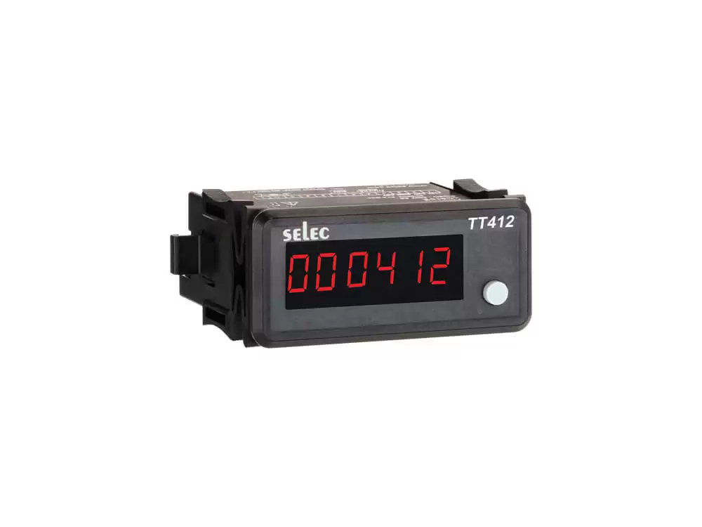 Selec TT412B,Time Totaliser, universal supply, 36X72mm