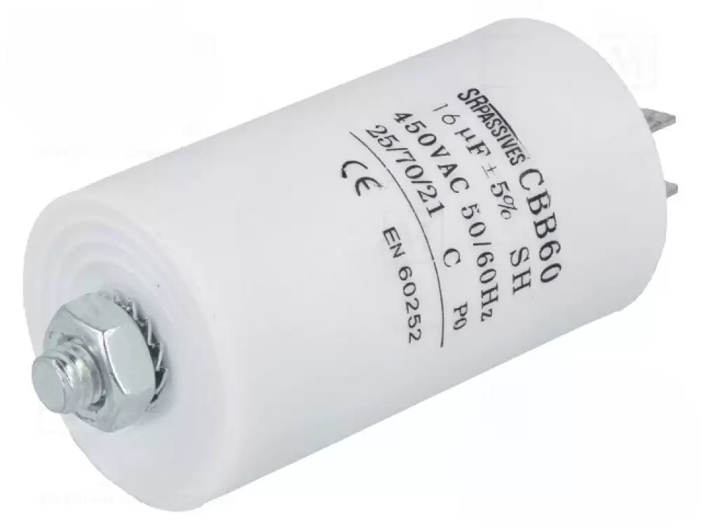 Capacitor 6uF SR PASSIVES 450V 35x60mm 3000h CBB60A-6450