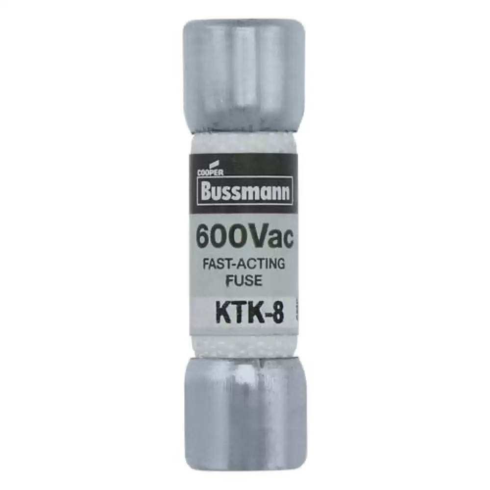 BUSSMANN - KTK-8 LIMITRON Fast-acting 8A Fuse 600V AC 