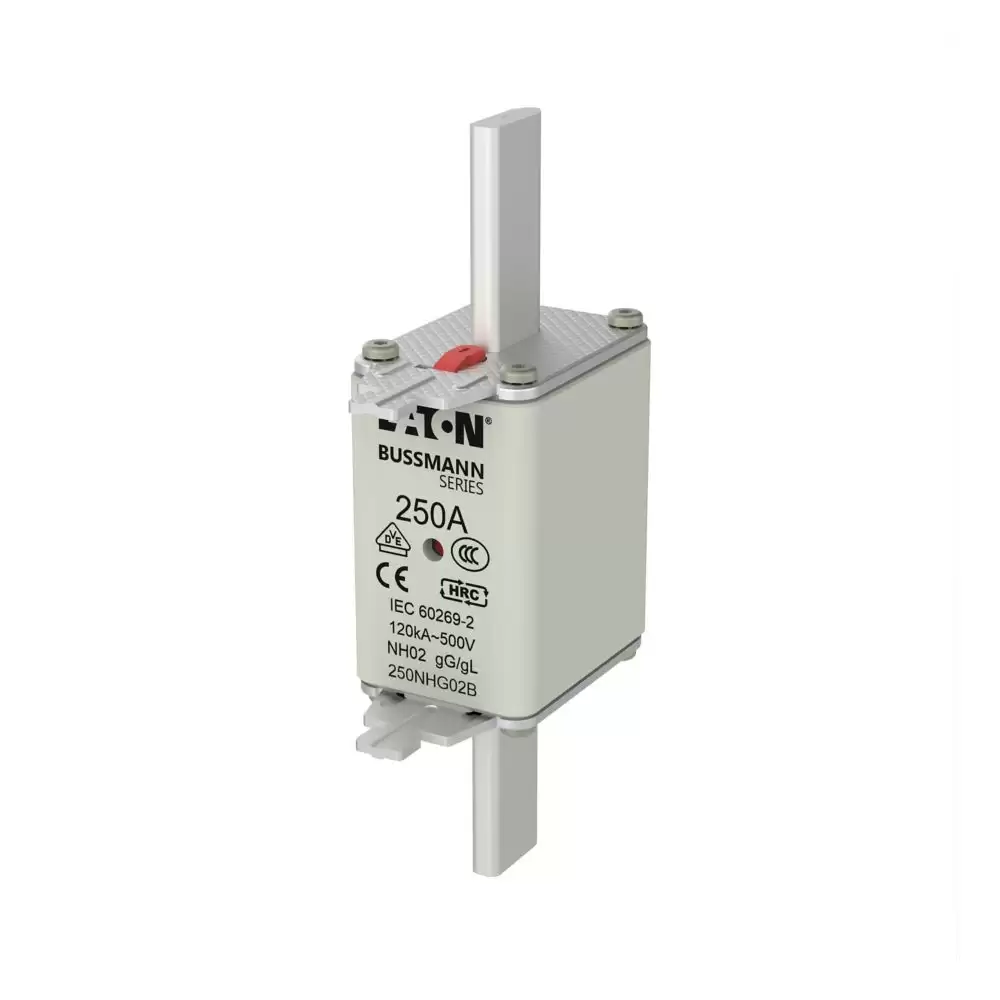 BUSSMANN - 250NHG02B, NH Fuse, 250A 500V GG GL SIZE 02