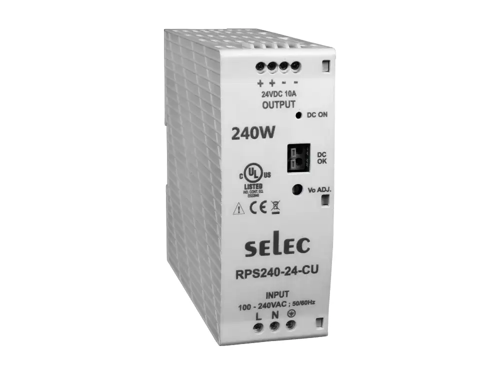 Selec RPS240,DIN RAIL MOUNT 240W POWER SUPPLY