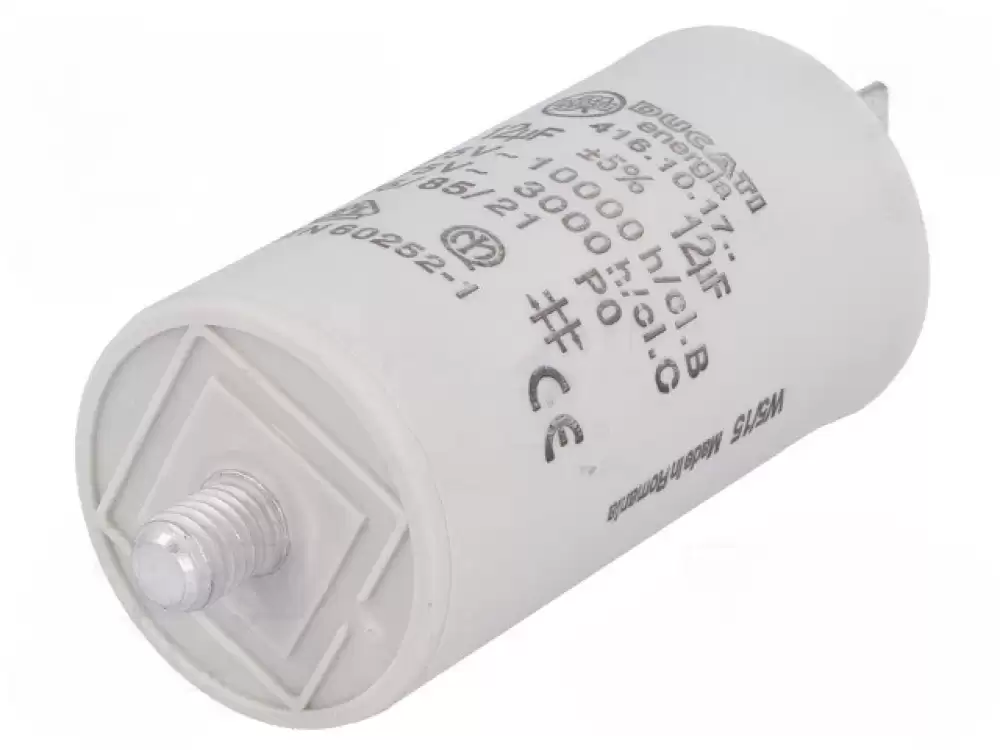 Capacitor 12uF DUCATI ROMANIA 425VAC 36x70mm  416101764