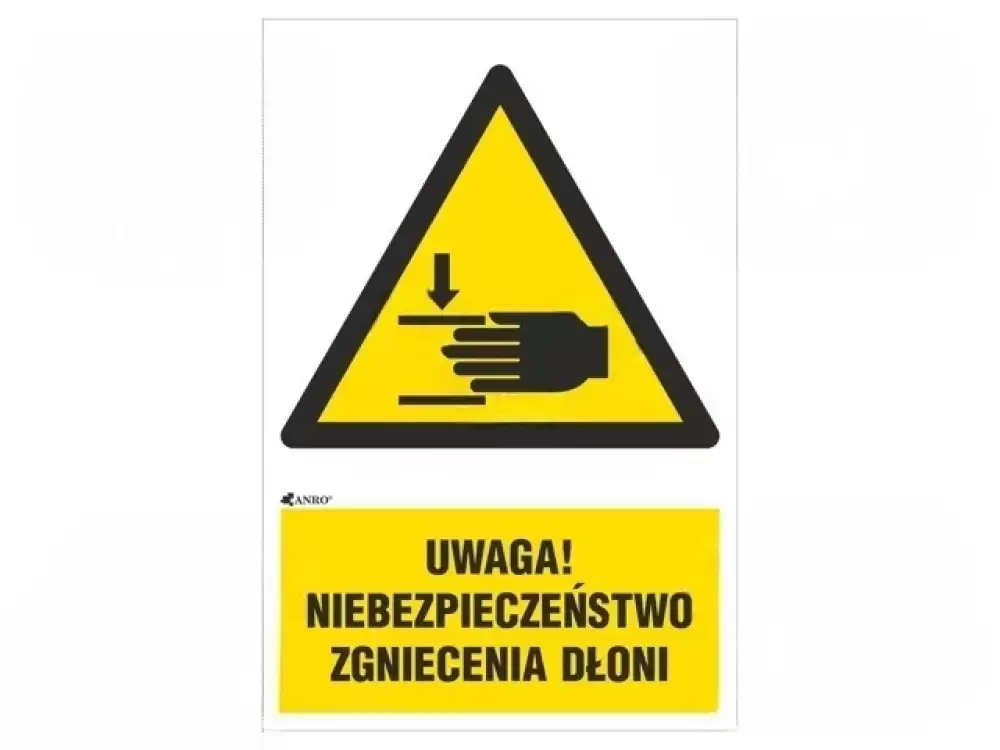 Safety sign-IW0241C1F Warning self-adhesive folie W200mm H200mm 