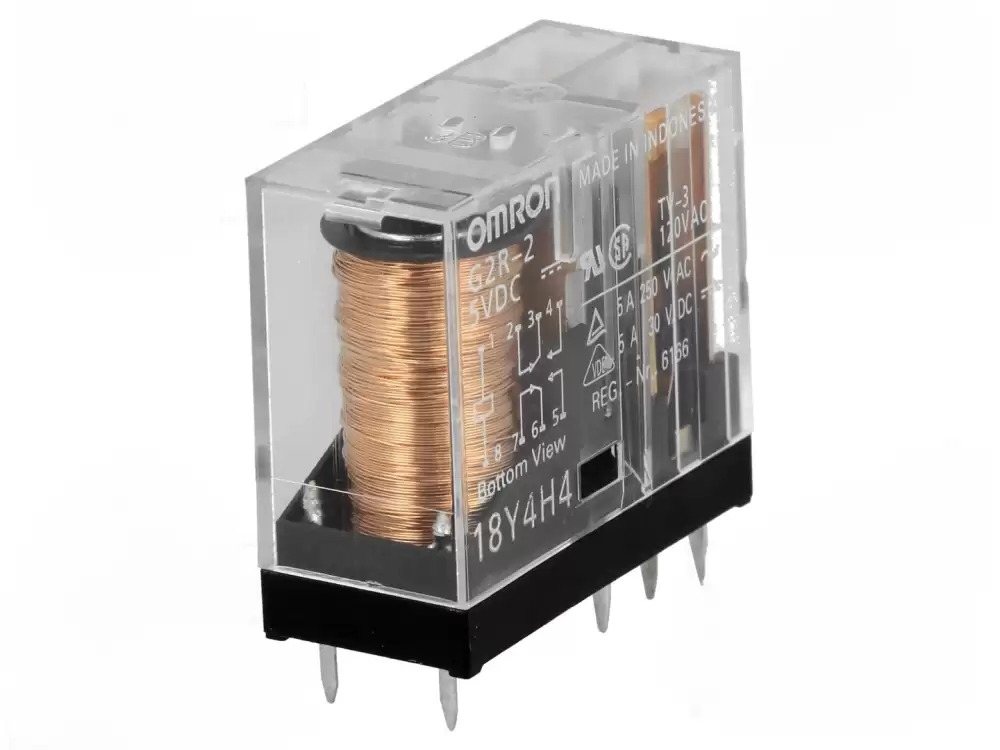 OmronG2R-2 5VDC Relay electromagnetic DPDT Ucoil 5VDC 