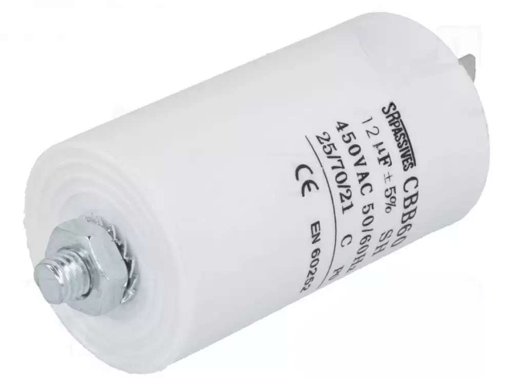 Capacitor 12uF SR PASSIVES 450V 40x70mm CBB60E-12450