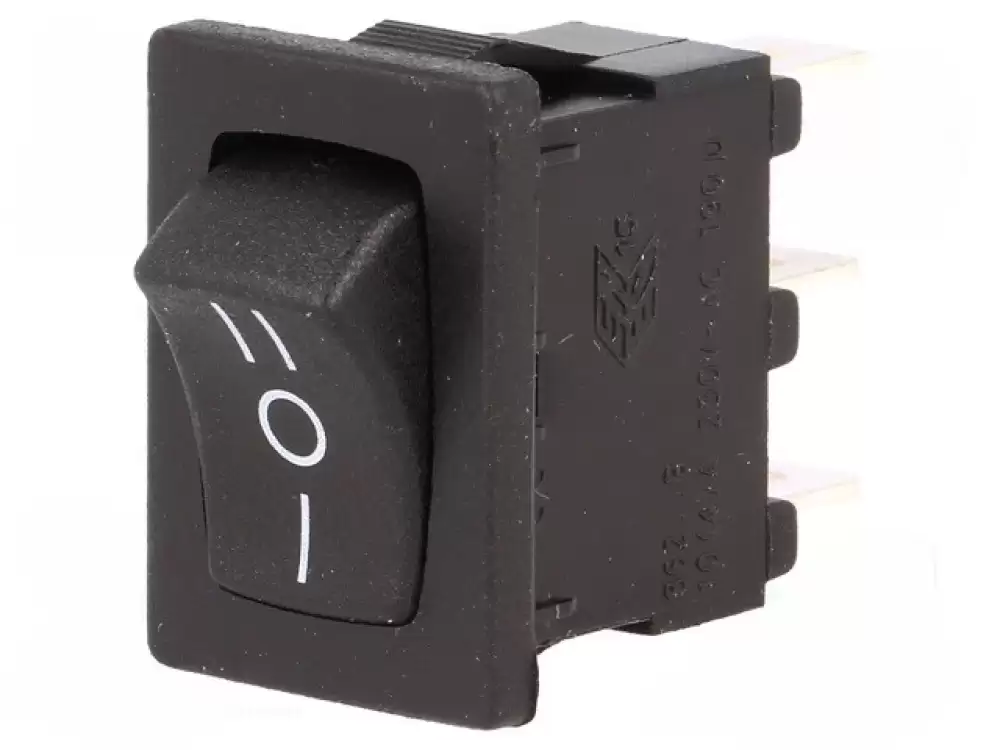 BULGIN -H8620VBBB141W |Rocker Switch 10Amp 250VAC SP3T ON-OFF-ON 