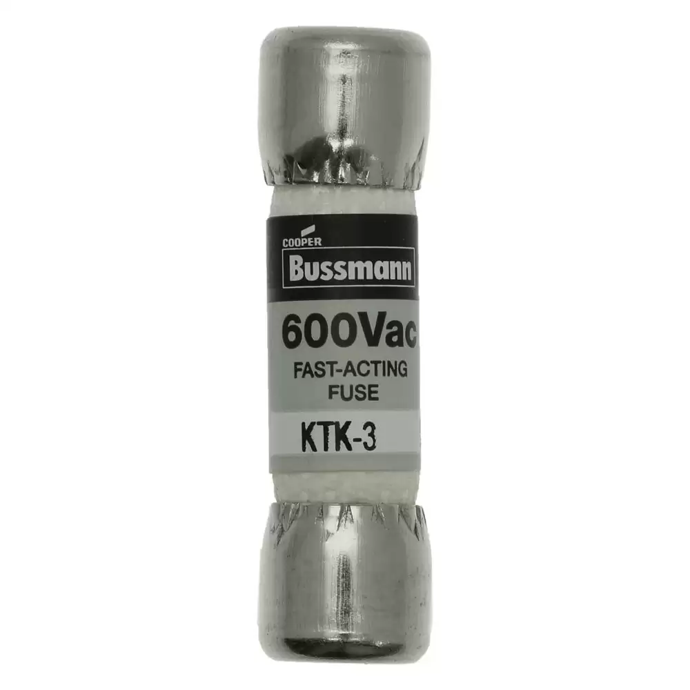 BUSSMANN - KTK-3 LIMITRON Fast-acting 3A Fuse 600V AC 