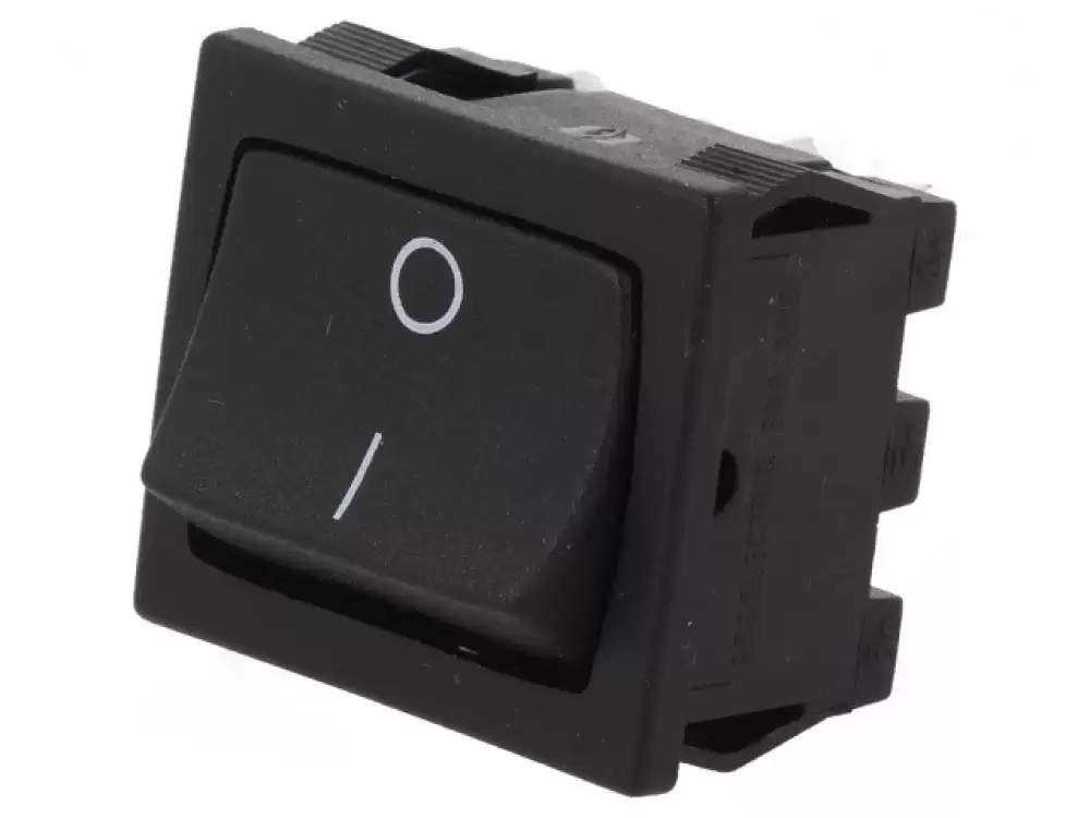 BULGIN-X8650VBBB076W |Rocker Switch 10Amp 250VAC DPST ON-OFF 