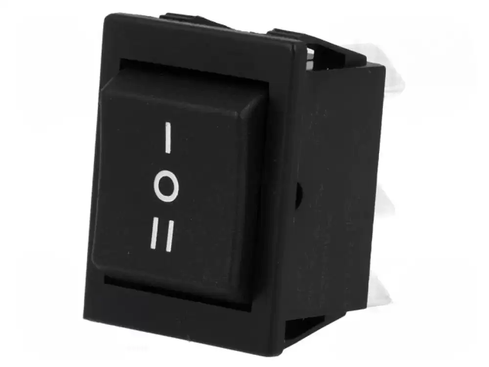 BULGIN - C1572ALMBB730W| Rocker Switch 16Amp 250VAC DP3T ON-OFF-ON 