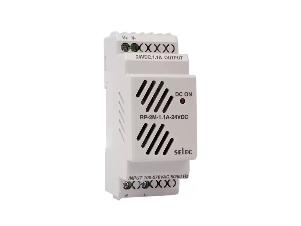 Selec  RP-2M-1.1A-24VDC-CE,DIN RAIL MOUNT 26.4W POWER SUPPLY