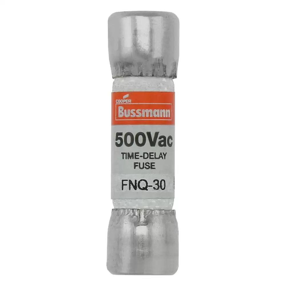 BUSSMANN - FNQ-30, FNQ Fuse, Time Delay, MIDGET FUSE 30A 500V AC 