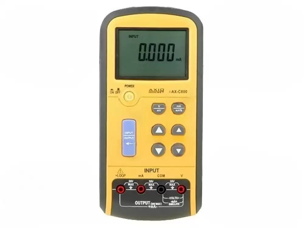 AXIOMET-AX-C800 Calibrator current, voltage 0-100mV,10V  I DC 0-24mA  