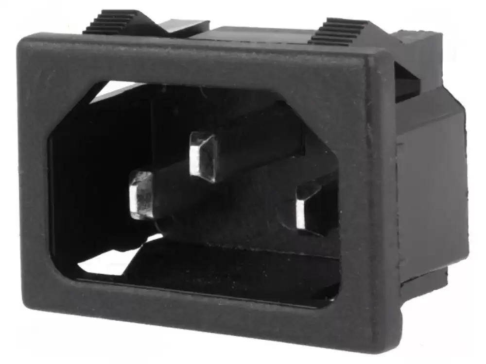 KS-202-CANAL ELECTRONIC Connector AC supply socket male 10A 250VAC 