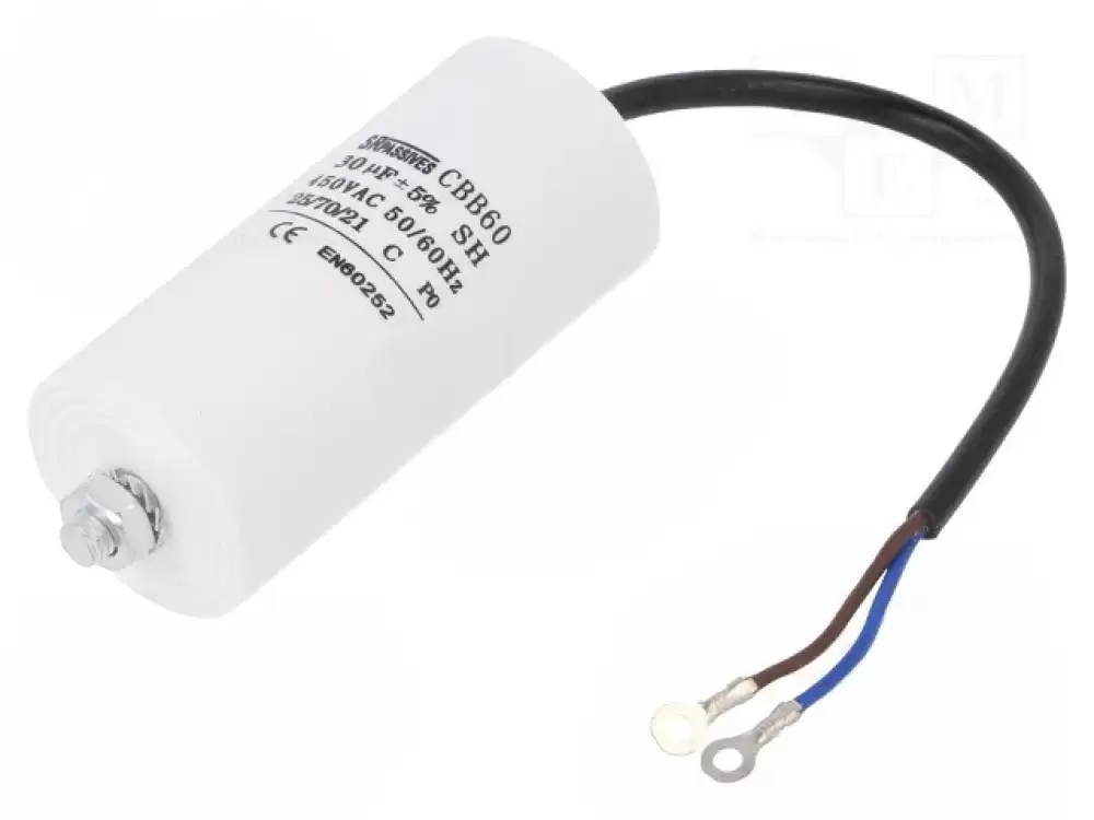 Capacitor 30uF SR PASSIVES  450V 45x95mm 3000h CBB60G-30450