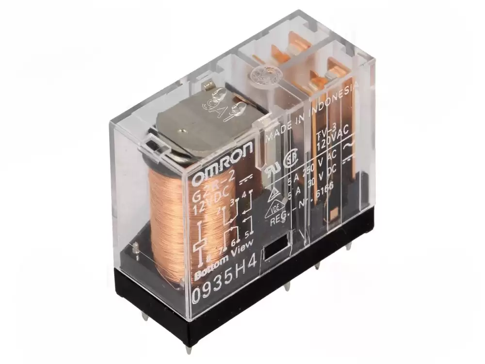 Omron-G2R-2 12VDC Relay electromagnetic DPDT Ucoil 12VDC 