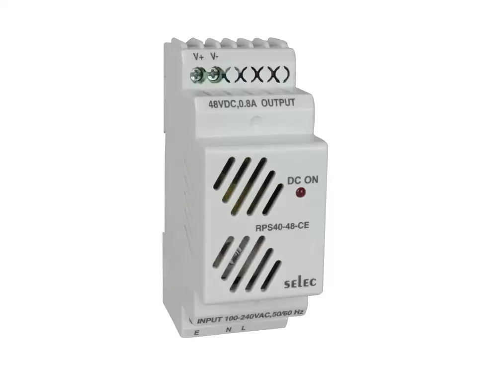 Selec RPS40,DIN RAIL MOUNT 40W POWER SUPPLY