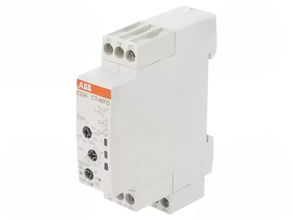 ABB-1SVR500020R1100 Timer 0,05s100h SPDT x2 12-240VAC 12-240VDC IP20