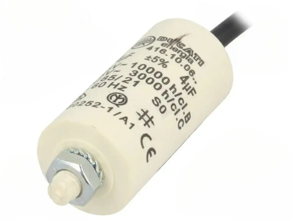 Capacitor 4uF DUCATI ROMANIA 425VAC 28x55mm -2585C 5 416100614