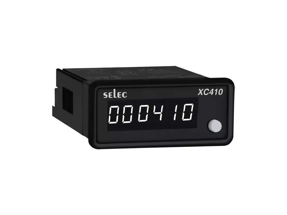 SELEC- XC410C, 6 Digit Count Totaliser, 36X72 mm