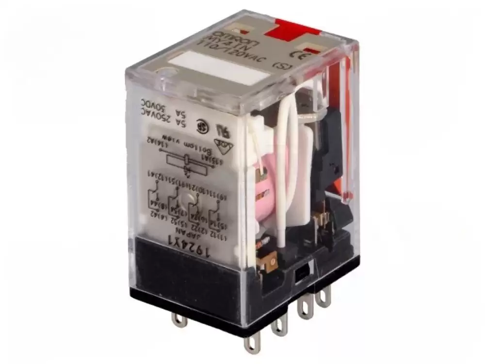 Omron-MY4IN 110120VAC S Relay electromagnetic 4PDT Ucoil 115VAC 