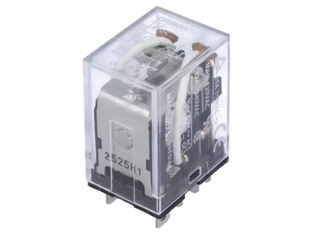 Omron-LY2 24VDC Relay electromagnetic DPDT Ucoil 24VDC 