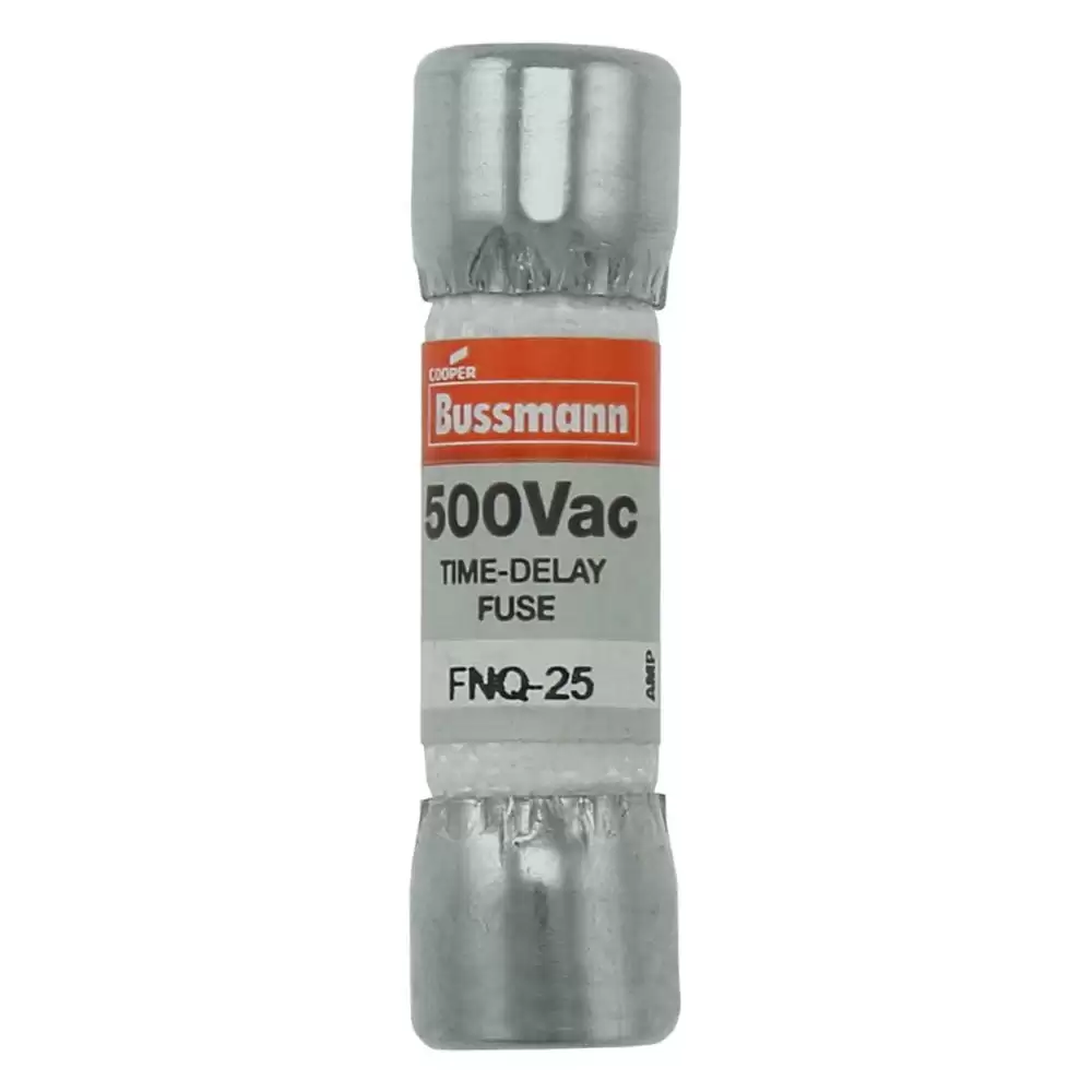 BUSSMANN - FNQ-25, FNQ Fuse, Time Delay, MIDGET FUSE 25A 500V AC 