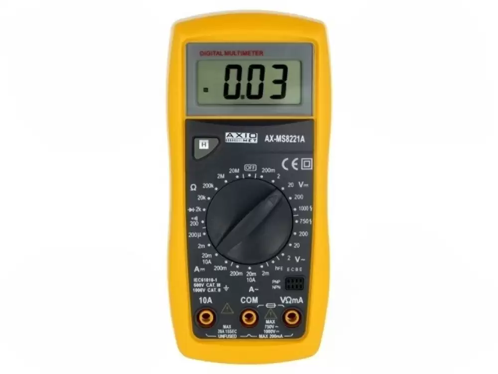 AXIOMET-AX-MS8221A Digital multimeter LCD 3,5 digit 1999 