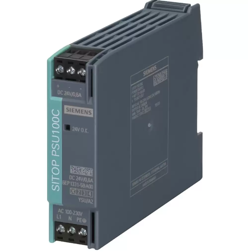 SIEMENS 6EP1331-5BA000 DIN Rail 14W 0.6A 24VDC