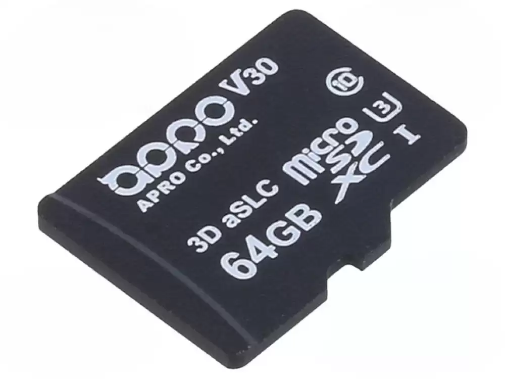 APRO-SPMSD064G-PTCT5AS  Memory Card 3D aSLC, microSDXC 64GB 