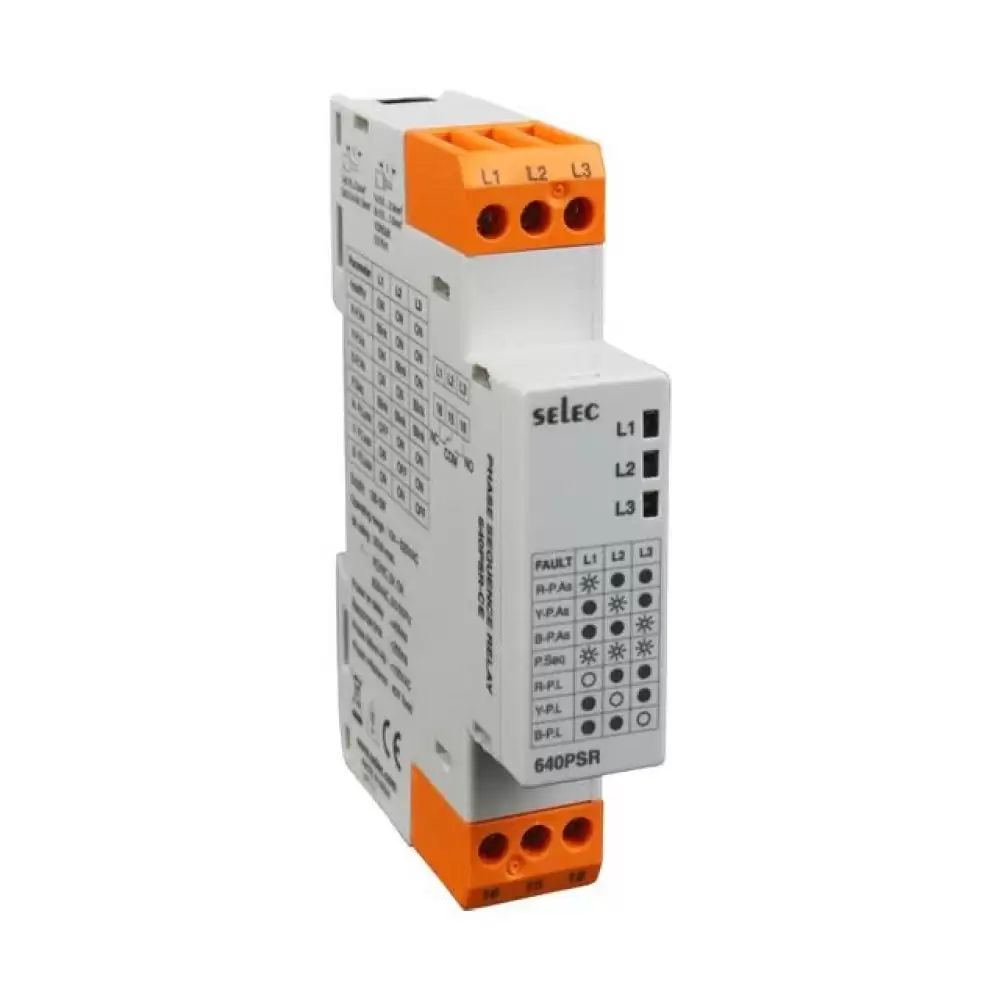 SELEC-640PSR-CE, 3-3W PHASE FAILURE RELAY WITH PH