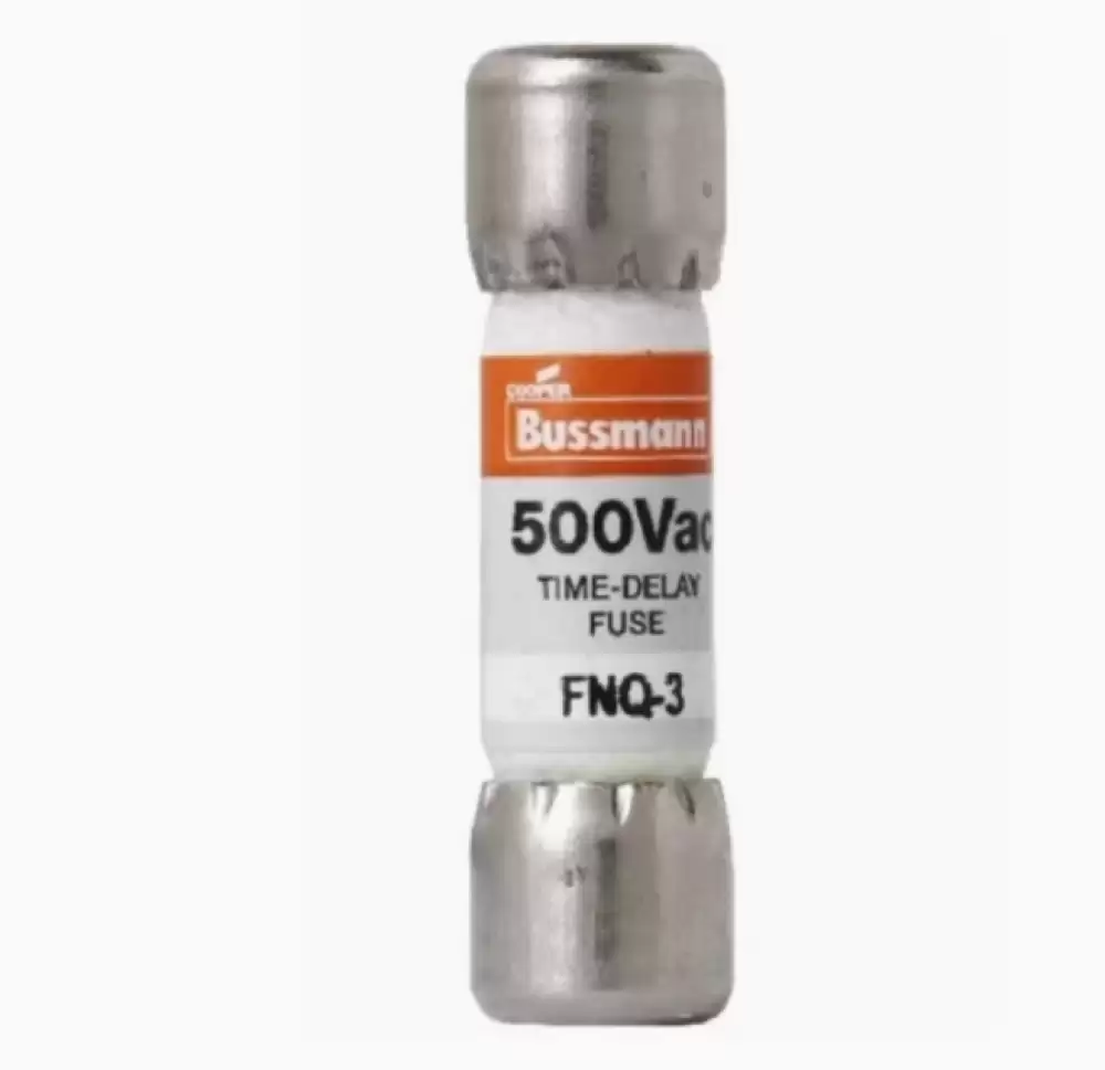 BUSSMANN - FNQ-3, FNQ Fuse, Time Delay, MIDGET FUSE  3A 500V AC 