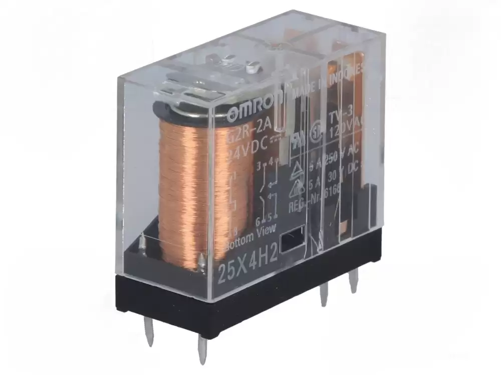 Omron-G2R-2A 24VDC Relay electromagnetic DPST-NO Ucoil 24VDC 