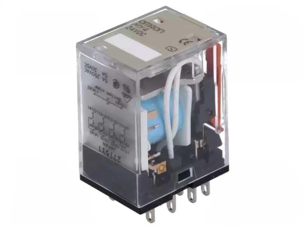 Omron-MY4 24VDC S Relay electromagnetic4PDT Ucoil 24VDC 